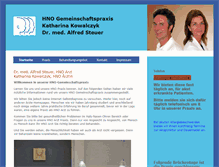 Tablet Screenshot of hno-praxis-saar.de